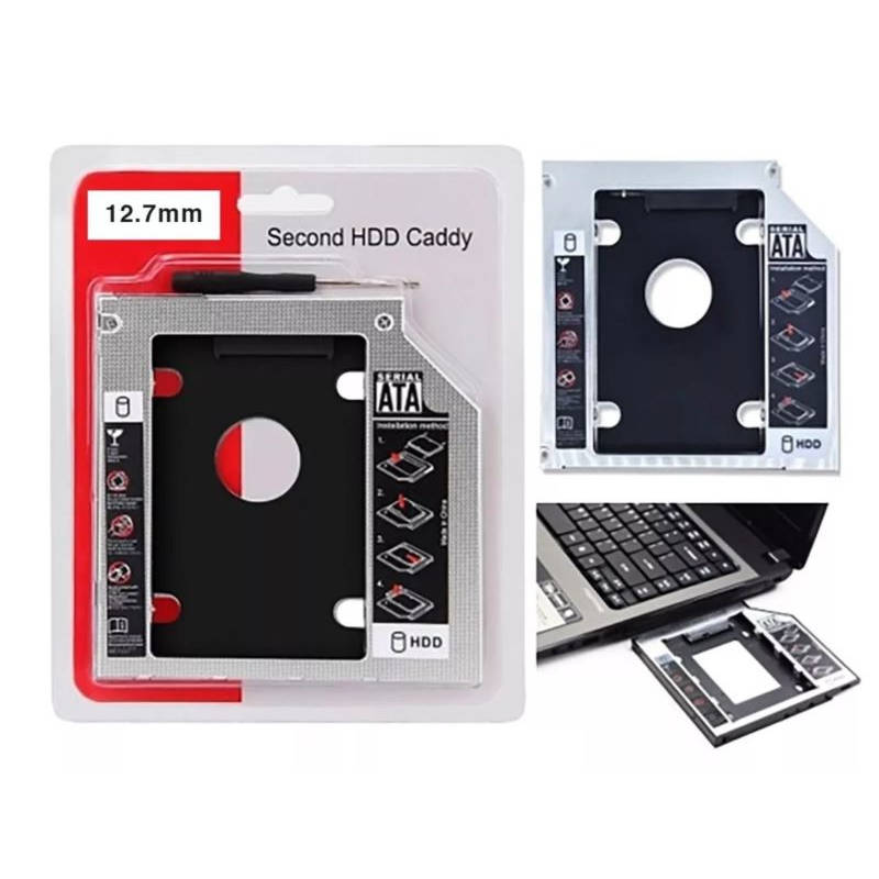 Caddy Disk SATA 2.5 pulgadas 127 mm