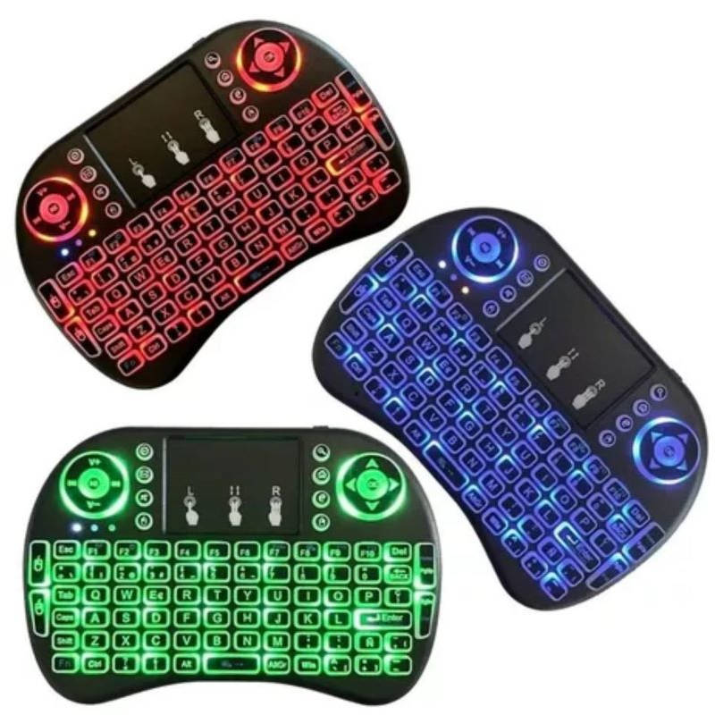 Miniteclado inalámbrico recargable con luces Miniteclado inalámbrico recargable con luces