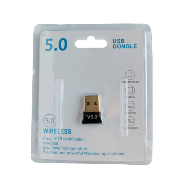 Adaptador bluetooth para computadora v5.0 - formato rectangular