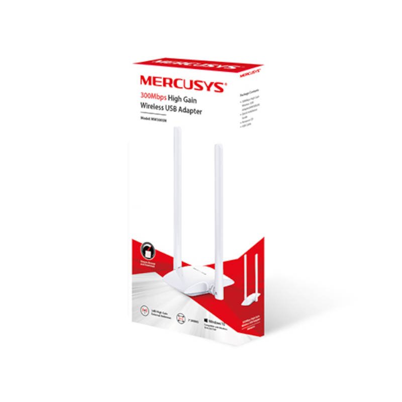 Adaptador inalámbrico Wifi USB Mercusys MW300UH