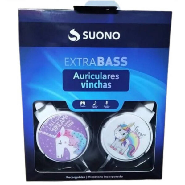 Auricular para celular Extra Bass MOD87 - unicornio