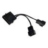 Cable adaptador Molex a 2 coolers 3-4 pines Divisor Splitter - cable completo