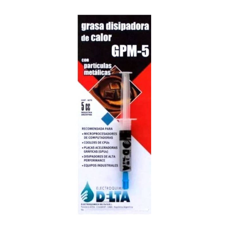 Grasa térmica siliconada Delta Gmetal GPM-5 5cc