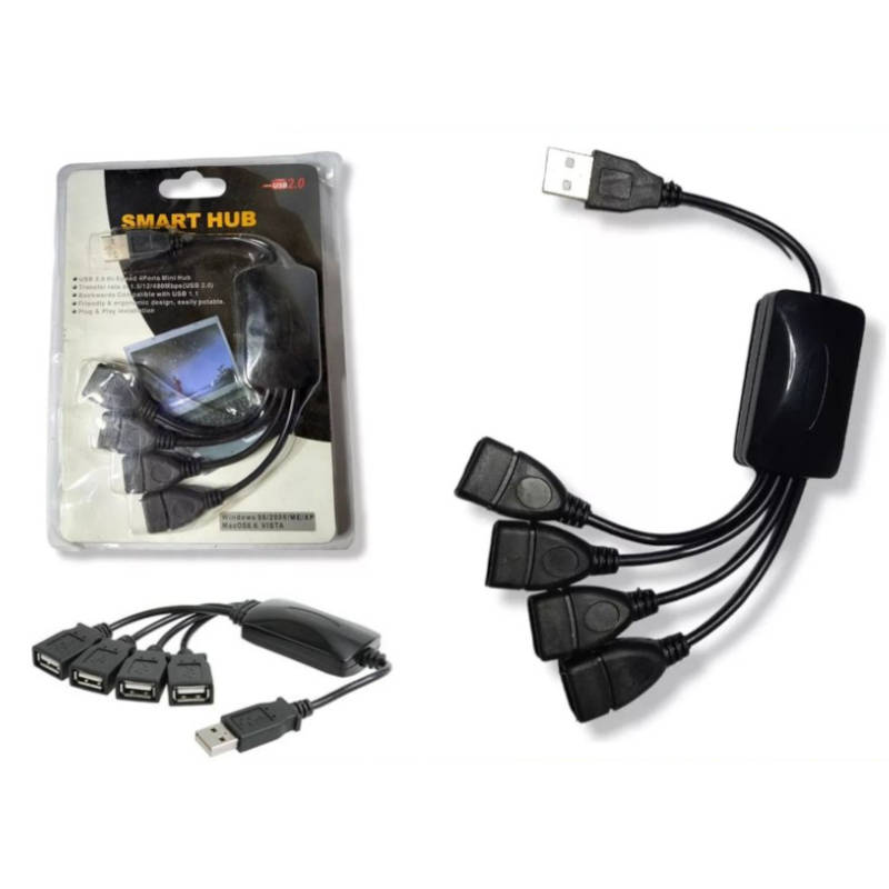 Hub USB 4 puertos USB 2.0 Smart Hub