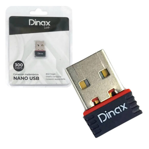 Placa de red Nano USB Dinax DX-WUSB330 - blíster y placa nano