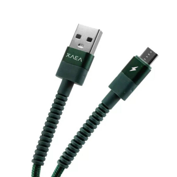Cable USB Hulk V8 (microUSB) – Xaea – verde - puntas Cable USB Hulk V8 (microUSB) – Xaea – verde - puntas