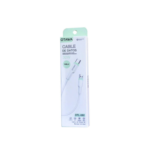 Cable de datos USB a tipo C Otawa 1 metro 30w