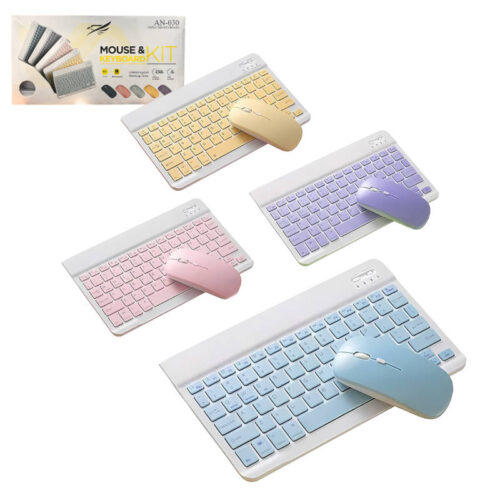 Combo de mouse y teclado inalámbrico Bluetooth AN-030