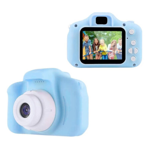 Cámara digital infantil - celeste - presentación Cámara digital infantil