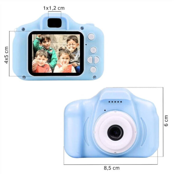 Cámara digital infantil - medidas Cámara digital infantil - medidas