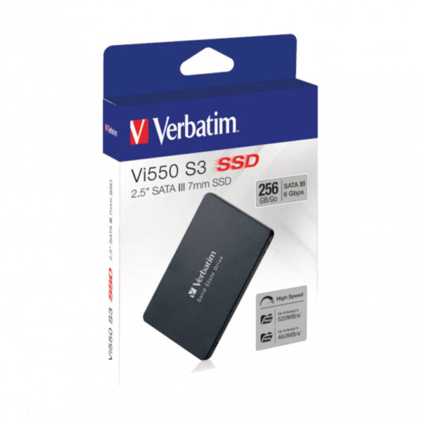 Disco SSD 256GB Verbatim - caja