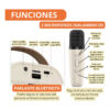 Parlante Bluetooth Portátil Karaoke con 2 micrófonos K12 - controles Parlante Bluetooth Portátil Karaoke con 2 micrófonos K12