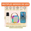 Parlante Bluetooth Portátil Karaoke con 2 micrófonos K12 - modos de uso Parlante Bluetooth Portátil Karaoke con 2 micrófonos K12 - modos de uso