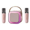 Parlante Bluetooth Portátil Karaoke con 2 micrófonos K12 - rosa Parlante Bluetooth Portátil Karaoke con 2 micrófonos K12 - rosa
