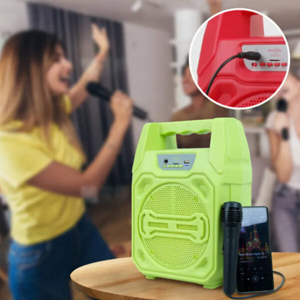 Parlante portátil Bluetooth 8'' con micrófono Greatnice GTS-2022