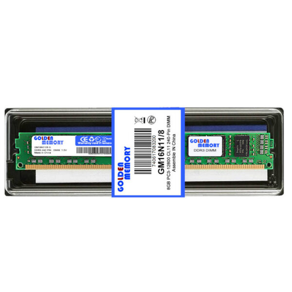 Memoria DDR3 8GB 1600Mhz Desktop Golden - en blíster