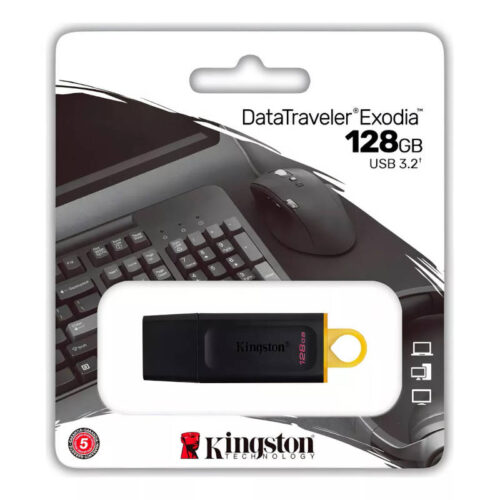 Pendrive Kingston DataTraveler Exodia DTX 128GB – USB 3.2 - producto en blister