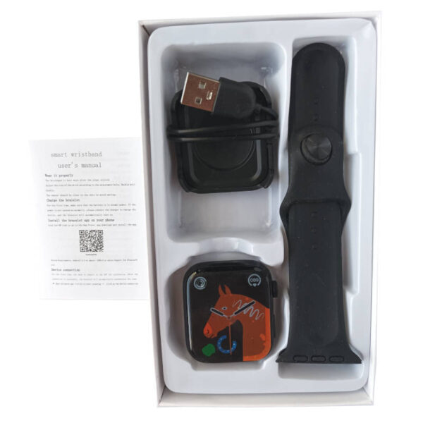 Reloj smartwatch T500 - contenido de la caja