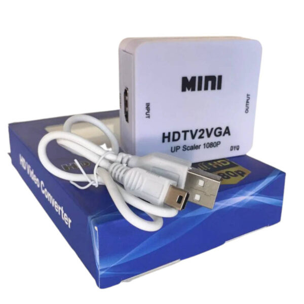 Adaptador HDMI a VGA - caja y contenido Adaptador HDMI a VGA - caja y contenido