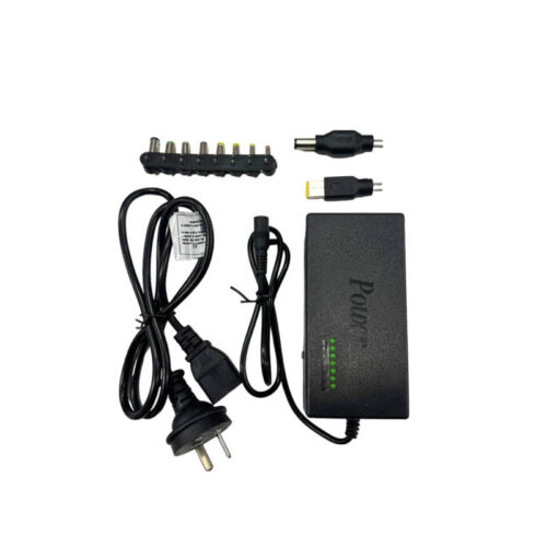 Cargador universal para notebook Om 1002 - contenido de la caja