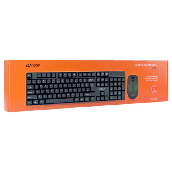 Combo teclado y mouse inalámbrico Noga S5550 - caja