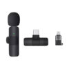 Micrófono corbatero inalámbrico con receptor tipo C y adaptador iPhone K8 - dispositivos