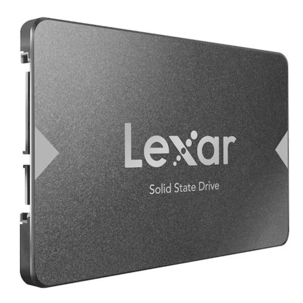 Disco sólido SSD 128GB Lexar NS100 - disco - de perfil - vista lateral izquierda