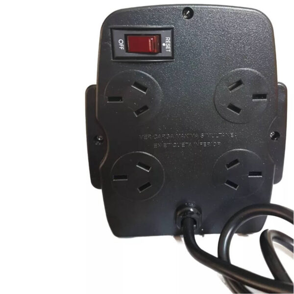 Estabilizador de tensión Micro Volt L 1200 - vista trasera Estabilizador de tensión Micro Volt L 1200 TRV