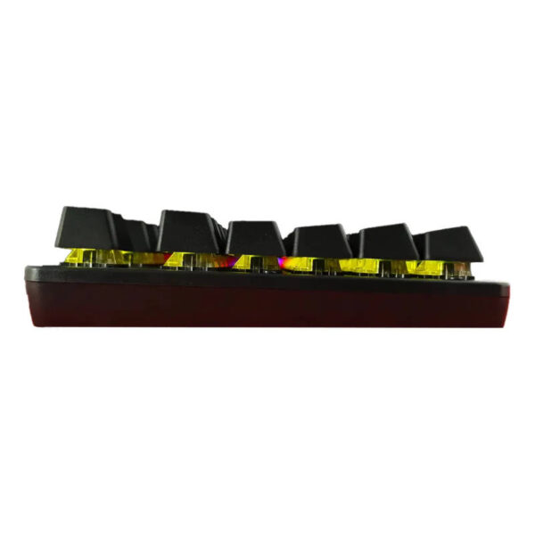 Teclado mecánico gamer Multilaser GK-500 - vista de perfil