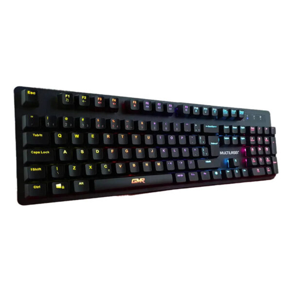 Teclado mecánico gamer Multilaser GK-500 - vista lateral izquierda