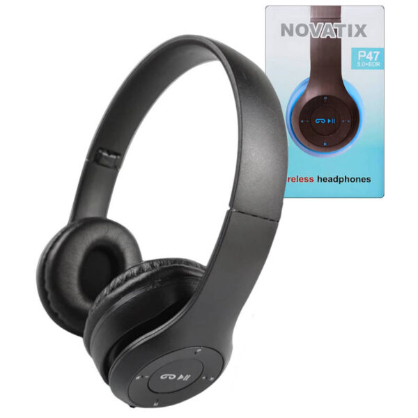 Auriculares Bluetooth Novatix P47 - negro Auriculares Bluetooth Novatix P47