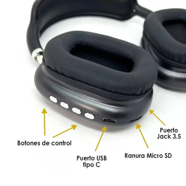 Auriculares vincha Bluetooth P9 Plus Max