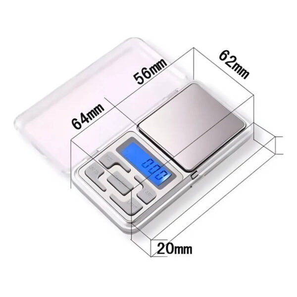 Balanza digital de mano Pocket Scale MH500 - medidas