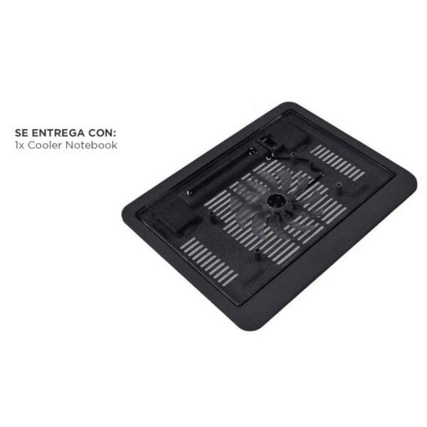 Base cooler para notebook con LED 14’’ Gadnic - apagado - vista lateral