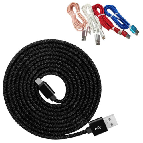 Cable USB tipo C trenzado 2 metros solo carga