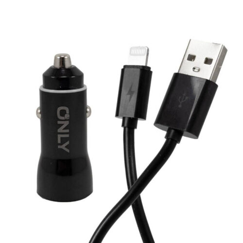 Cargador 12v potenciado Only Powered con cable Lightning - cargador + cable de carga