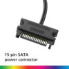Controlador RGB con control remoto para LEDs digitales 5v - conector power SATA de 15 pines