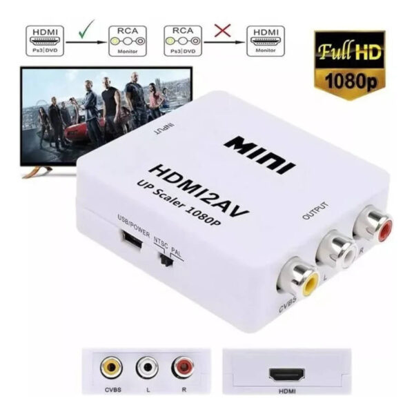 Conversor HDTV a AV (HDMI a RCA) Suono