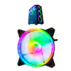 Cooler turbina 120x120mm RGB Seisa HW12J02 - ejemplo dentro de gabinete