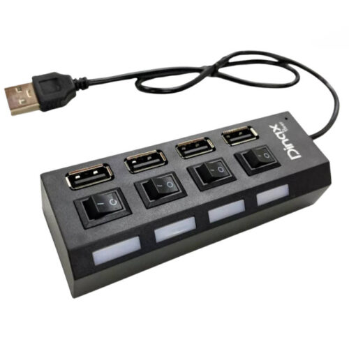 Hub USB 4 puertos USB 2.0 Dinax DX-HUB4P