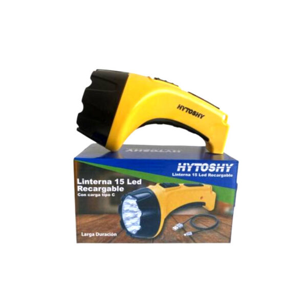 Linterna 7 Led recargable Hytoshy - linterna y caja Linterna 7 Led recargable Hytoshy - linterna y caja