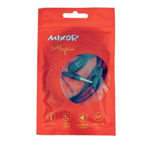 Manos libres Mixor Alegría - dispositivo - negro - en bolsita