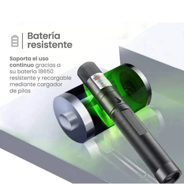 Puntero láser verde recargable Green Laser Pointer 303 - batería resistente