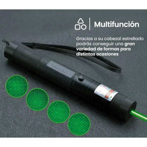 Puntero láser verde recargable Green Laser Pointer 303 - multifunción