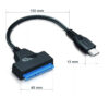 Adaptador USB tipo C a SATA - medidas