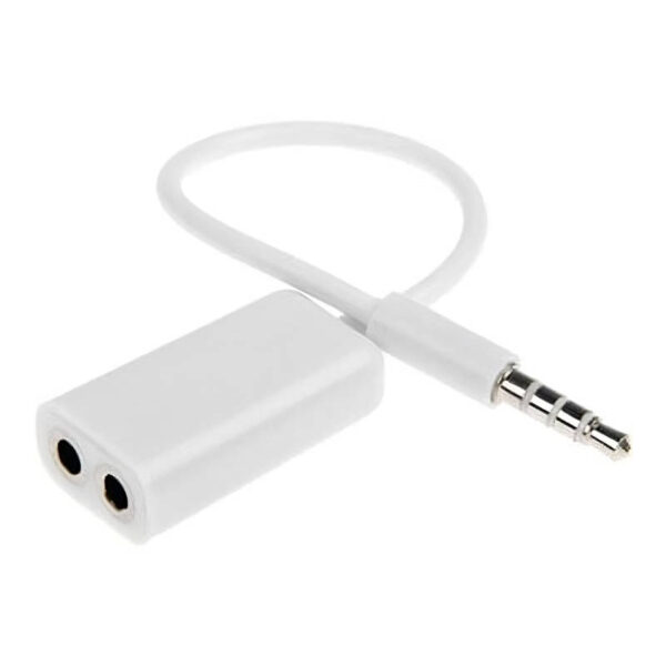 Adaptador divisor plug 3.5 a 2 jack 3.5 stereo con cable Adaptador divisor plug 3.5 a 2 jack 3.5 stereo con cable