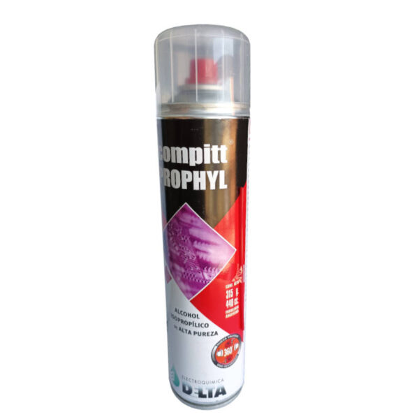 Alcohol isopropílico Delta Compitt Prophyl 440 cc en aerosol - color mejorado