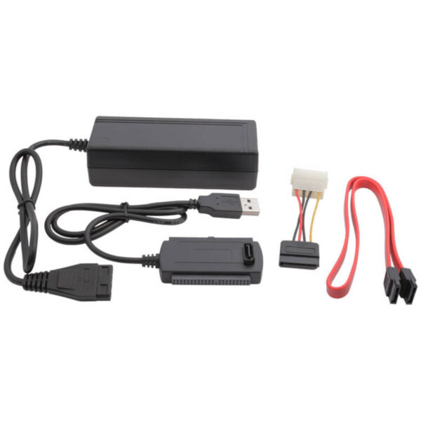 Cable USB a IDE/SATA con transformador 5v 12v 2A Noga HE-2020