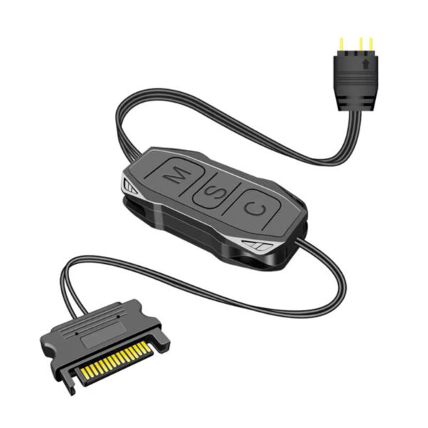 Controladora ARGB 5v 3 pines a SATA Coolmoon AR-1 Controladora ARGB 5v 3 pines a SATA Coolmoon AR-1