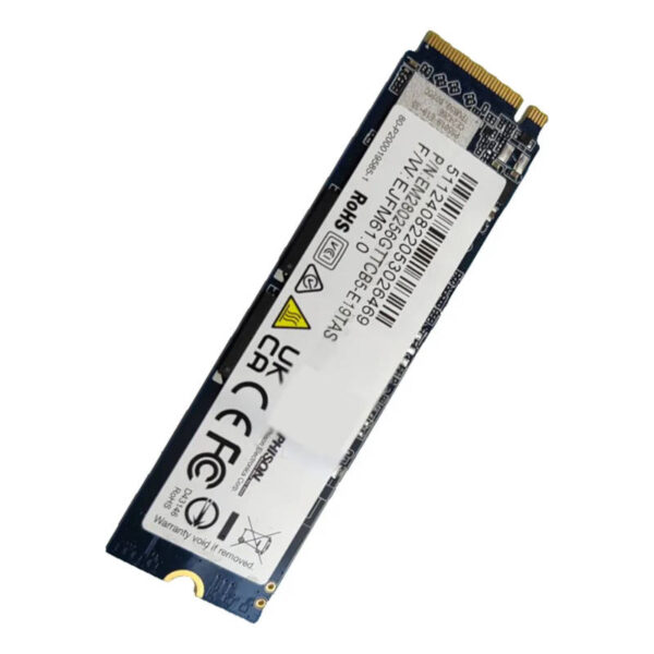 Disco sólido M.2 256GB 2280 PCI-e Phison E19TAS OEM - imagen frente girada Disco sólido M.2 256GB 2280 PCI-e Phison E19TAS OEM - imagen frente girada